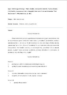 Nauka widzenia. Łódź Kaliska